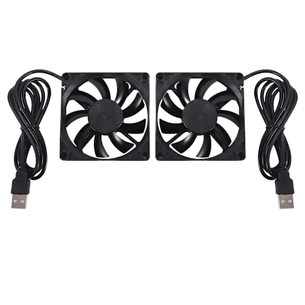 80mm 5V USB Fläkt 80mm 8cm 8015 Borstlös DC Kylfläkt PC Dator Router Chassi Fläkt Kylare 2st