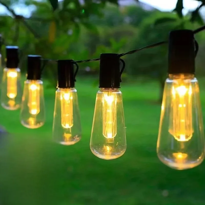 AliExpress - Solar Lichterketten Outdoor Girlande Weihnachten LED Globe Glühbirnen Solar Fee Lampen Für Camping Garten Party Terrasse Dekoration