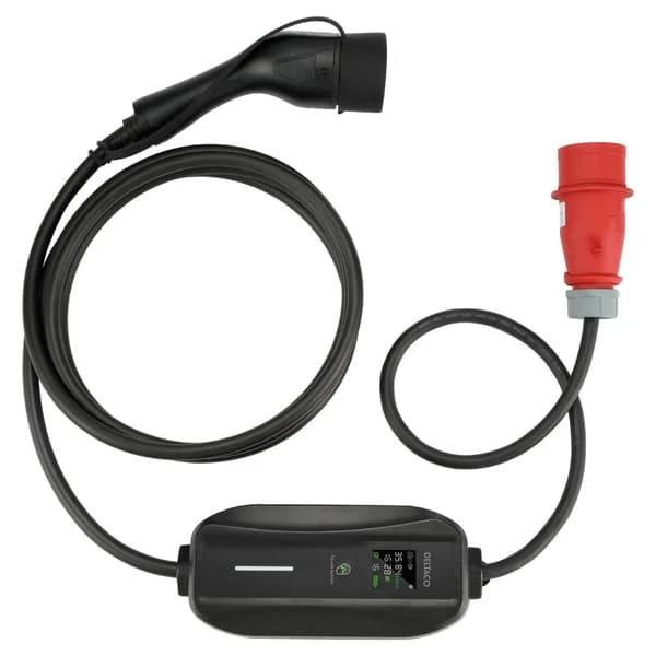 Deltaco E-Charge-ladekabel med LED-display, 3-faset Mode 2, 6–1