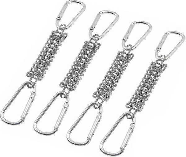 Kraftigt 4-pack Markis Fjäderspänningsset - Legering Solskydd Segel Fixeringskit för Camping & Strandtält - HK619
