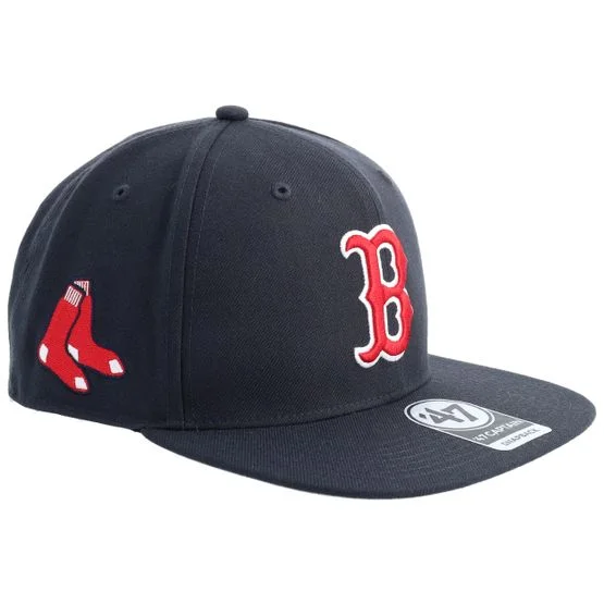 47 Brand - Boston Red Sox MLB Sure Shot Captain Navy Snapback Blue Cap - MLB @ Hatstore