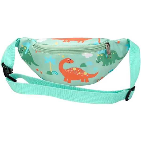 Dinosaurie Midjeväska, Barn Bum Bag Bumbag Tecknad Höftväska Bälte Väska Midjeväska Fanny Pack Tyg Nylon Pengarbälte Crossbody Bröstväska för Barn