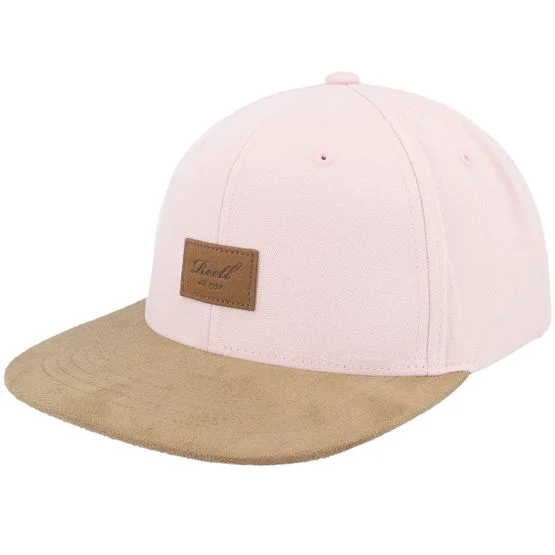 Reell - Roze snapback Cap - Suede Cap Soft Pink Snapback @ Hatstore