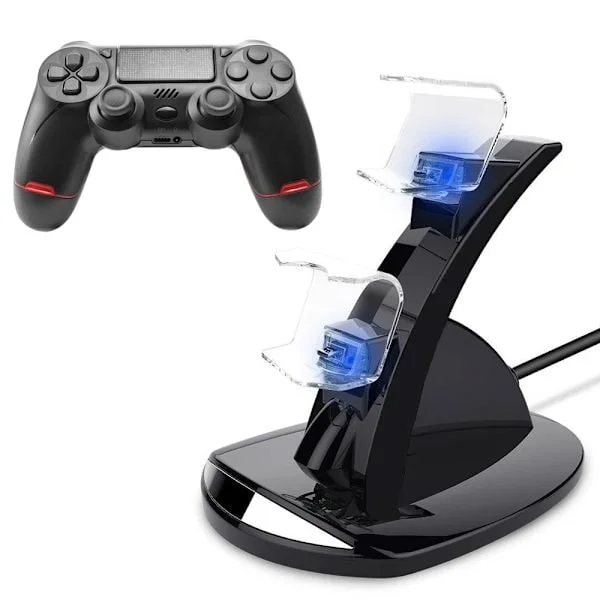 PS4 Controller with Charging Station for PS4 - Charger / Gamepad 1-Pack+Charging Station
