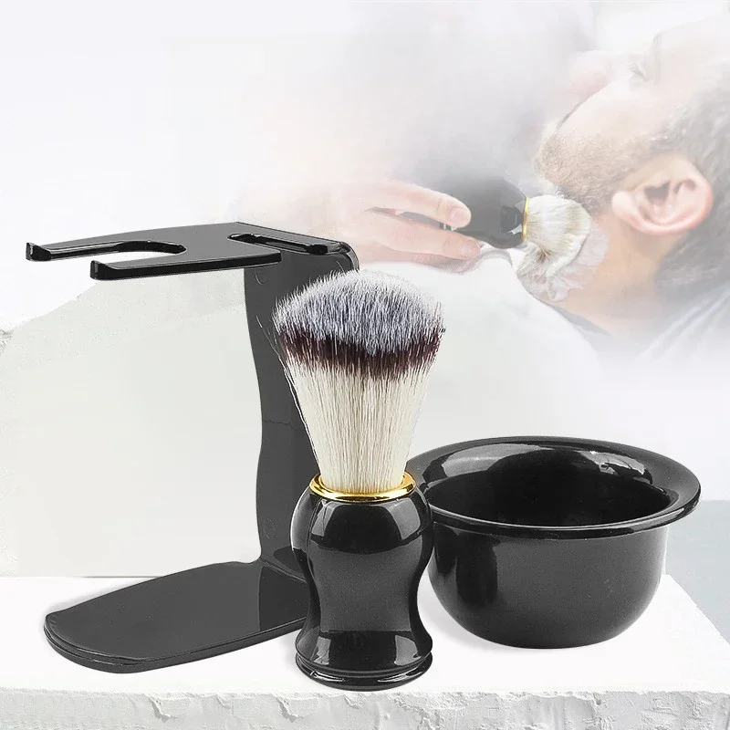 AliExpress - Professioneller Rasierpinsel, 1/2/3-teiliges Set, 3-in-1-Rasiersets, Rasierschale und Rasierständer, Geschenkset zum Vatertag für Männer