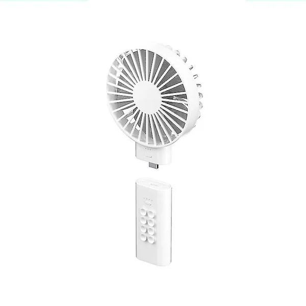 Mini-vifte, liten vifte batteridrevet, USB bærbar lader vifte, mini håndholdt vifte bordvifte, liten personlig vifte med vifte powerbank liten