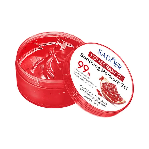 Aloe Vera Gel, Återfuktande Aloe Vera Gel, Granatäpple 300g