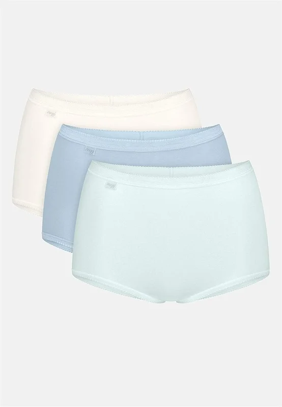 Sloggi - Maxitrosa Basic+ Maxi 3-pack - ljusblå/mixade färger - för damer - 38 - Cellbes