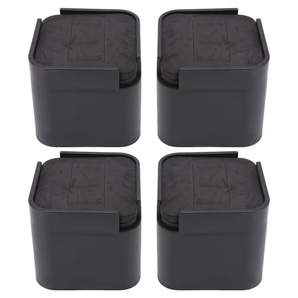 4 Sets Rubber Bed Risers Multifunctional Safe Expansion Space Furniture Risers for Tables, Chairs, Sofas, and Cabinets