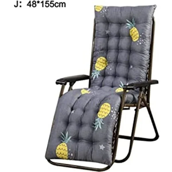 Aurinkotuolin pehmuste, ulkokäyttöön puutarhatuolin pehmuste 48*155CM (Aurinkotuoli ei sisälly)