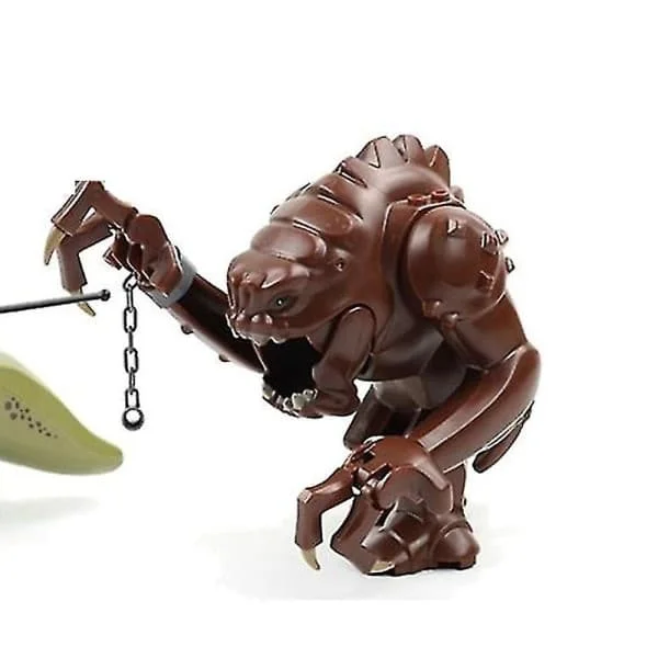 Star Wars Figurer Rancor Monster Arg Ersättningsblock Mörkbrun Leksak