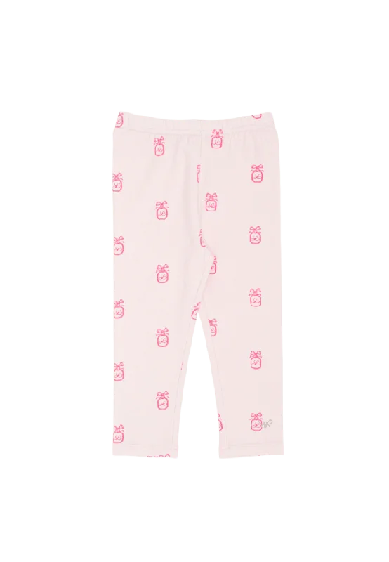 Livly Bow Wreath Essential Leggings Byxor Dam Rosa 104/110