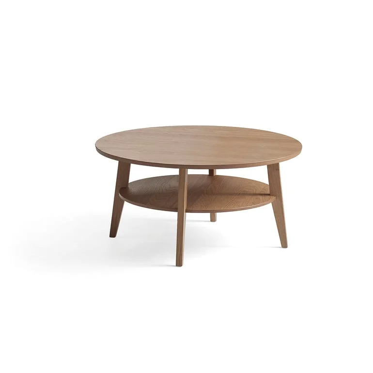 Oak coffee table HOLLY, Ø 1000x500 mm, oak