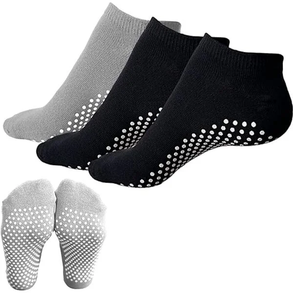 Non-Slip Pilates Yoga Socks for Women & Men, Grip Socks for Martial Arts, Barre, Ballet, Fitness, One Size