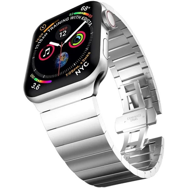 Armband i Rostfritt Stål Till Apple Watch 38-41mm - Silver
