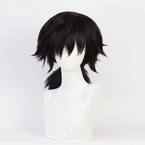 Mub- Fitspi Anime Demon Slayer Kimetsu No Yaiba Tomioka Giyuu Cosplay Kostym Outfit Uniformer Kostymer Barn Vuxen Fest Peruk L LCJY L L Peruk