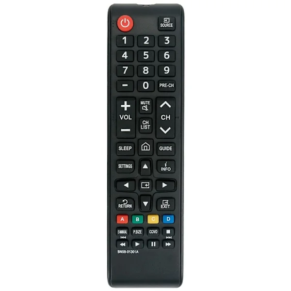 Universal fjernbetjening til Samsung TV-fjernbetjening, erstatningsfjernbetjening med alle til Samsung TV-kontrol TV-apparater