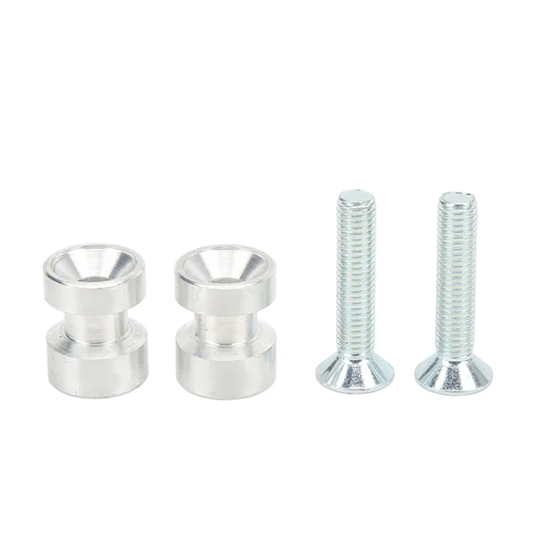 Motorsykkel Paddock Stand Bobbins Marine Grade Aluminium Universal Erstatning Suzuki Sølv