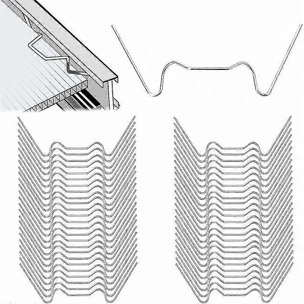 Drivhus Glas Klips 125 Stykker W Drivhus Klips Rustfrit Stål Drivhus Glas Klips Glas Klips Drivhus Have Drivhus