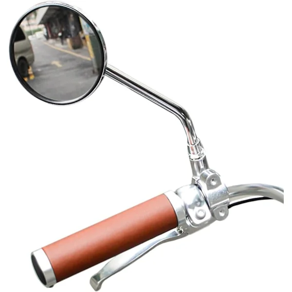 Vintage metal bicycle rearview mirror for handlebars, rearview mirror for cruiser bike, electric bike, galvanized steel rearview mirror