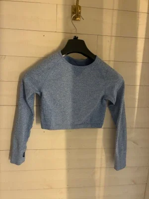 Blå cropped träningströja relode