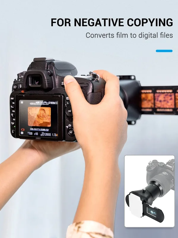 AliExpress - JJC FDA-S1 35mm Film-Digitalisierungsadapter & LED-Licht Negativ-Scanner Dias-Digital-Konverter für Nikon D850 Ersetzt Nikon ES-2
