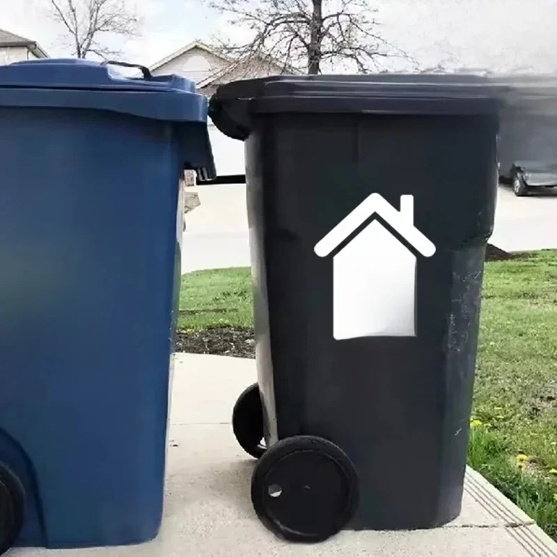AliExpress - 4 stuks Wheelie Bin Numbers Custom Huisnummer Vinyloverdrukplaatjesticker voor Vuilnis Prullenbak Home Decor