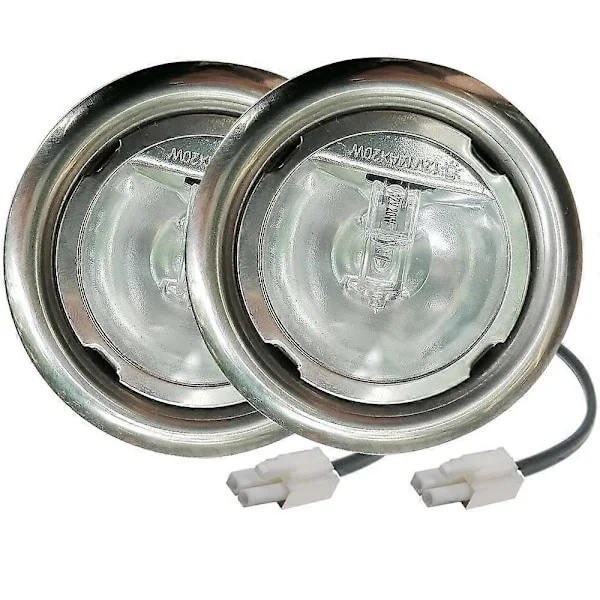 2-pack 20W G4 Halogenlampa 12V AC Klart Glas Under Skåp Belysning Puck Lampa Garderob Vitrinskåp Hylla Vinkyl Lampa