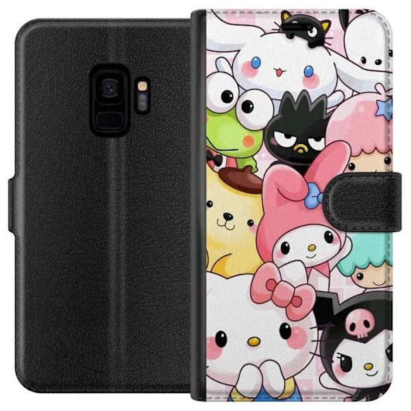 Kompatibelt Plånboksfodral till Samsung Galaxy S9 Färgglatt motiv med populära kawaiifigurer i söt och lekfull stil