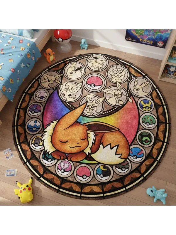 AliExpress - Tapis Eevee mignon, tapis de sol Pokemon Anime, décoration de chambre d'enfant, tapis antidérapant, tapis pour animaux de compagnie/jeux,