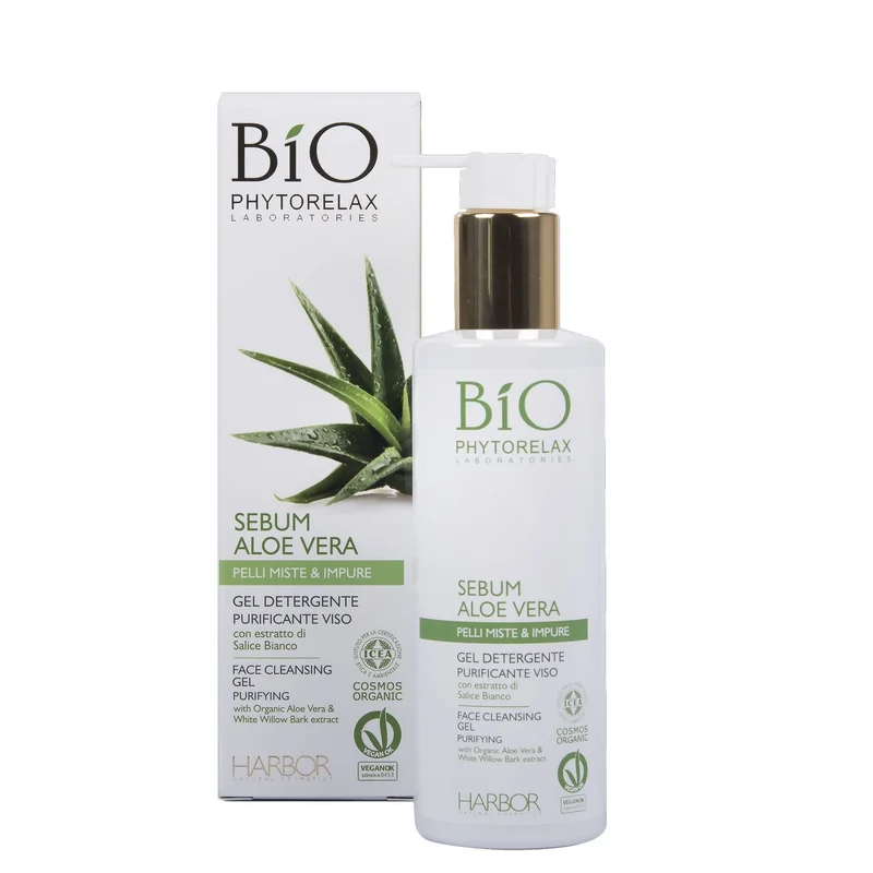 Phytorelax Skincare Vegan & Organic Gel Detergente Purificante Viso 200ml - Gel detergente viso