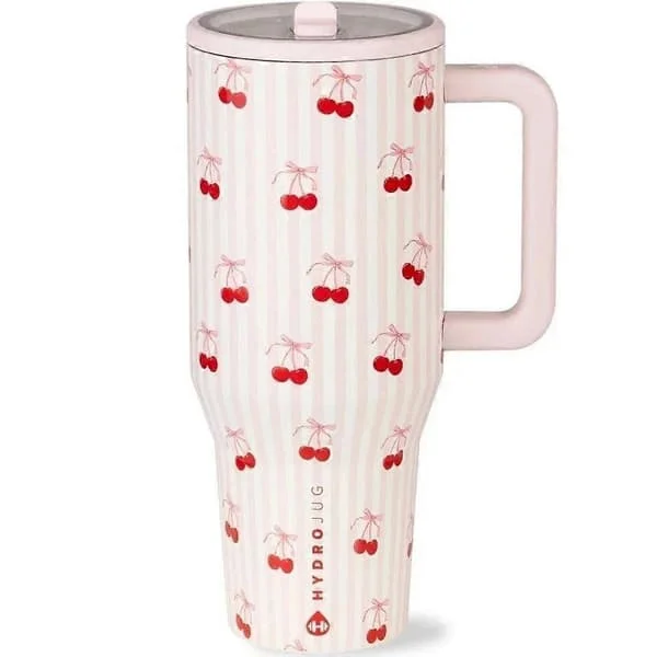 HydroJug Traveler 32oz Leakproof Insulated Bottle Sweet Cherry