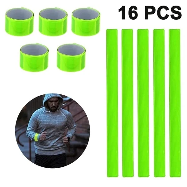 (SC)16-pack reflective armbands, safety armbands for running