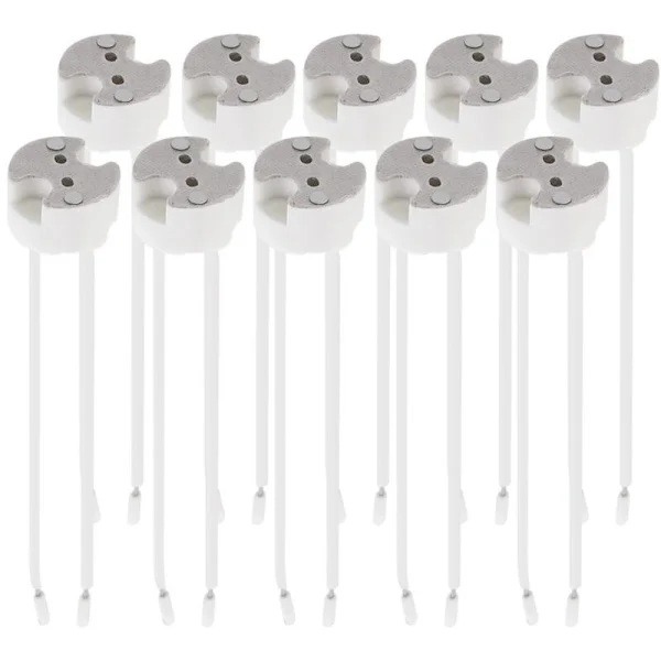 Parti 10x GU5.3 sockel - GU5.3 eller MR16 sockel - Hållare med 12V kabel - För lampa glödlampa som LED halogen spot