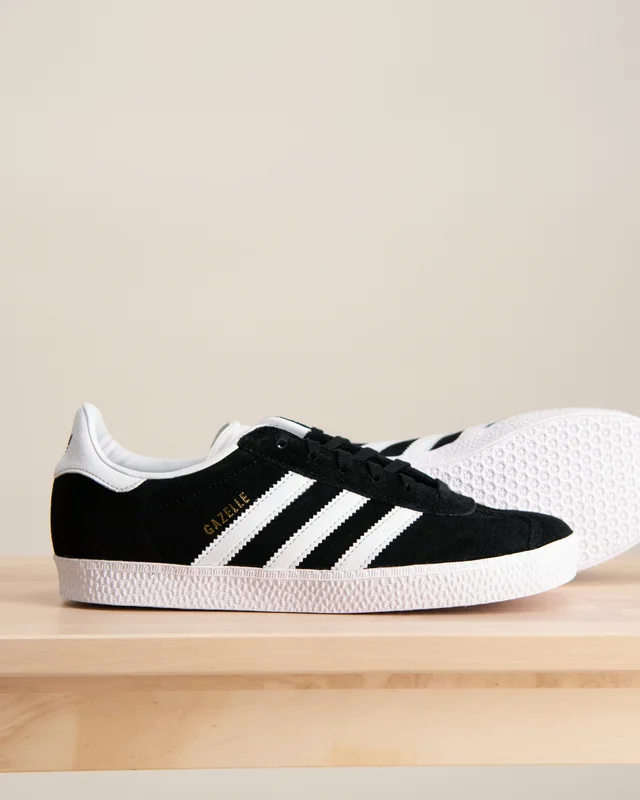 Adidas Originals GAZELLE J Svart Sko Gutt - Kids Brand Store