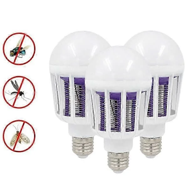 Hjemme myggdreper LED-pære 2-i-1 lys flue insektfelle Zapper lampe E27