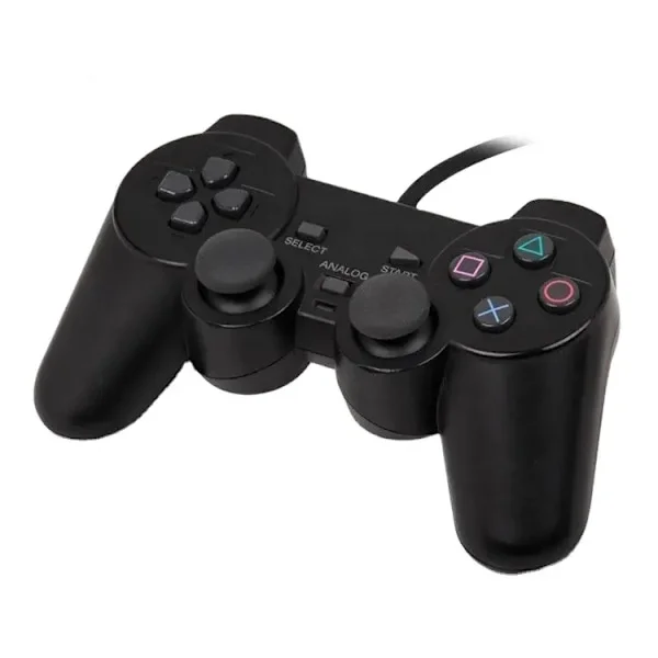 Playstation 2 -ohjain, musta