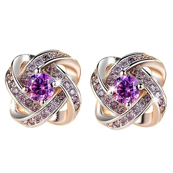 Mode Smykker Dame Ørestikker Cubic Zirconia Rhinestone Øreringe