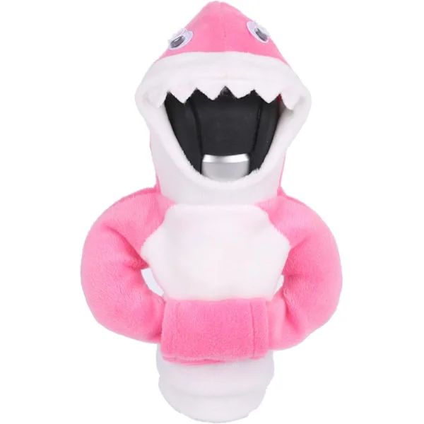Mini Shark Gear Stick Bilväxelspakskydd, Bilväxelspaksknoppsskydd, Rolig Växelspaksvärm Rosa Biltillbehör Interiör Söta Kvinnor (1, Rosa)