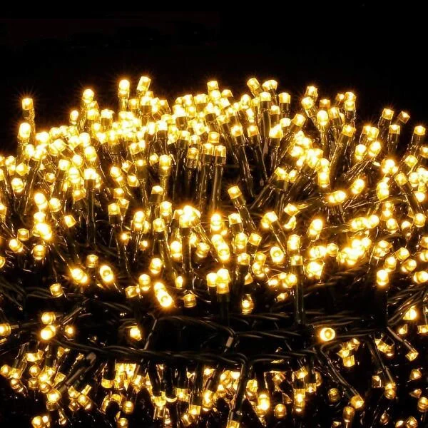 Utomhus Julbelysning 100M 1000LED, Ljusslinga Julbelysning 8 Lägen IP44 Vattentät Utomhusbelysning Inomhus Julgran Julfest Bröllop Trädgård-FX-