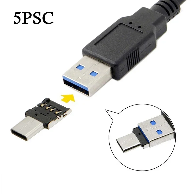 AliExpress - 1-5 stücke Typ C Zu USB 2,0 OTG Adapter Micro USB Typ-c Stecker Auf USB Buchse konverter Für Macbook Samsung S20 USB C OTG Stecker