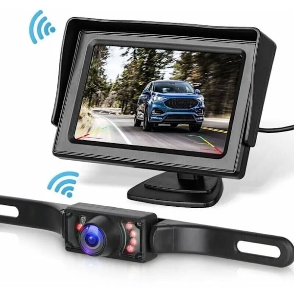 Bil/Lastbil/Varevogn/Pickup/Autocamper Bakkamera System Kit med 4.3" Skærm og Bakkamera System