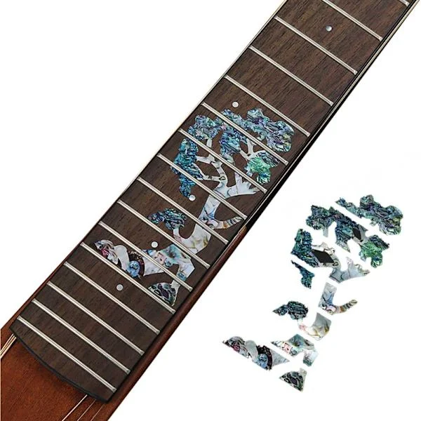 Dekor for gitar Gitarhalsdekorasjon Klistremerker Gripebrett