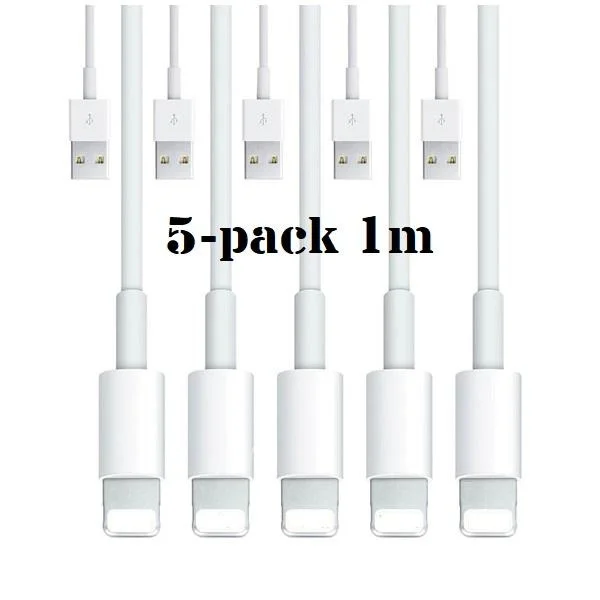 5-pack - Laddsladd Lightning iPhone - Laddare_max