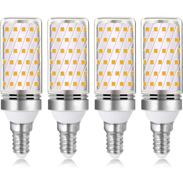 E14 16W LED-lampa, varmvit 3000K, 1600lm, motsvarar 100W eller 120W E14 halogenlampa, AC 230V, ej dimbar, 4 stycken