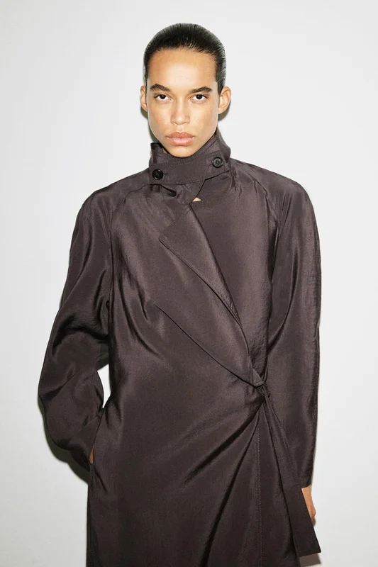 COS Utility Trench-Style Midi Dress in Brown - Women