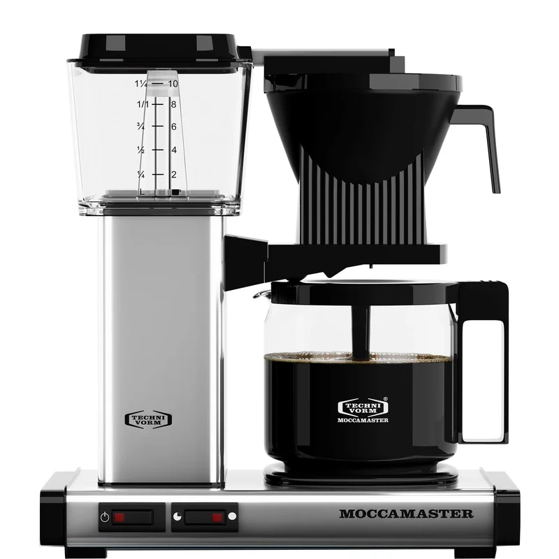 Moccamaster Automatic Kaffemaskine, Polished Silver - Poleret sølv | KitchenOne