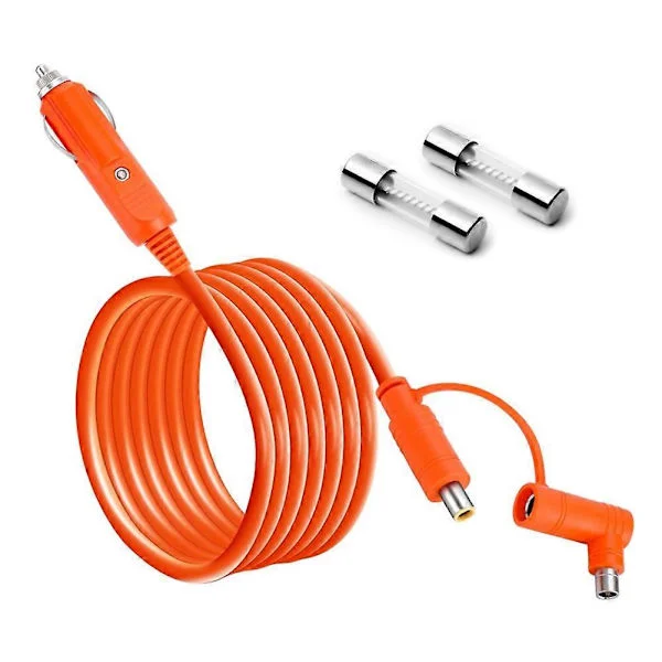 14AWG billadekabler 2M for Jackery bærbar kraftstasjon Explorer 3000 2000 1500 med DC7909/8020-plugg