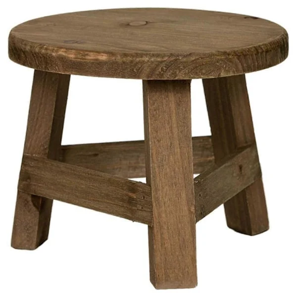 Planteholder i tre, høy krakk planteholder multifunksjonell blomsterpotteholder, for hagedekorasjon