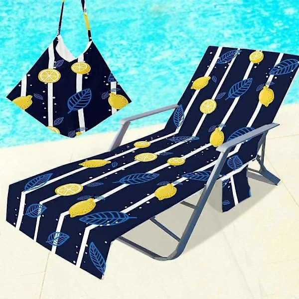 Badehåndkle, strandstoldeksel, solseng badehåndkle, solseng badehåndkle, solseng badehåndkledeksel, solseng håndkle - 210x75 cm